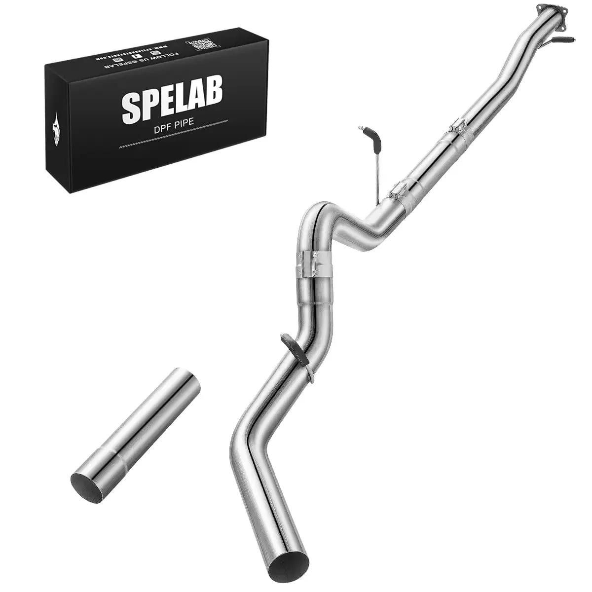 For 4" 2007.5-2012 6.7 Cummins DPF Delete Race Pipe | Dodge Ram 2500/3500 | SPELAB