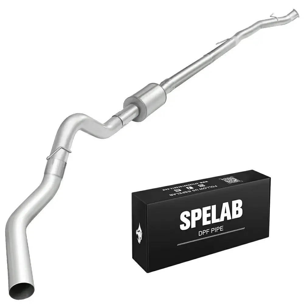 For 4" 2007.5-2012 6.7 Cummins DPF Delete Race Pipe | Dodge Ram 2500/3500 | SPELAB