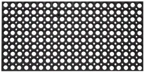 Hollow Drainage Rubber Floor Mat - Medium