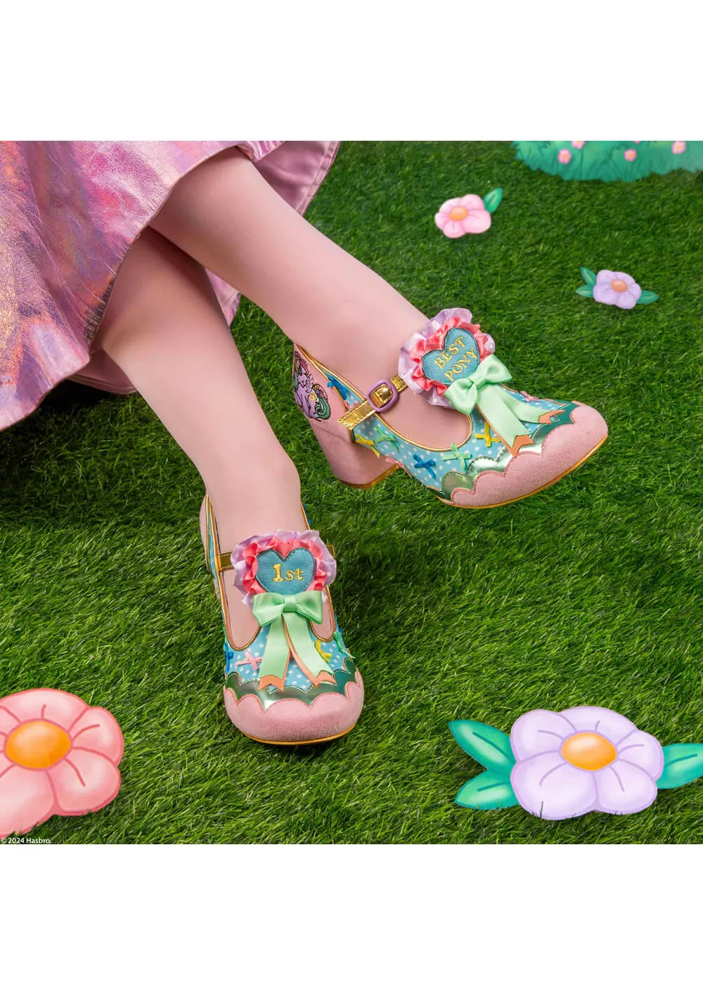Irregular Choice x My Little Pony Best In Show Pumps Blue Pink