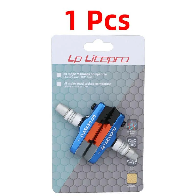 LP Litepro Folding Bicycle Brake Pads For DAHON 412/P8 Wear-resistant Rubber BMX 451 20 inch Bike V Brake Shoes Pads