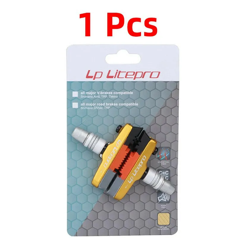 LP Litepro Folding Bicycle Brake Pads For DAHON 412/P8 Wear-resistant Rubber BMX 451 20 inch Bike V Brake Shoes Pads