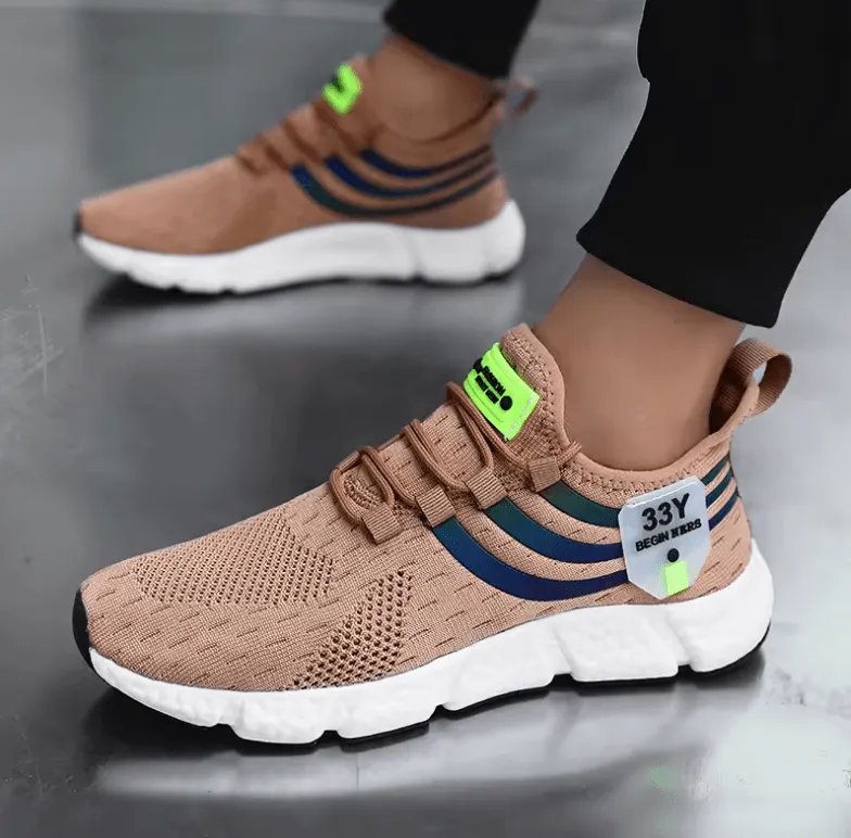 Luxury Sport Shoes for Men – Breathable Casual Sneakers for Summer Running & Walking