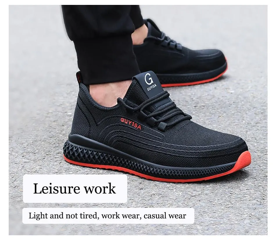 Men‘s Anti-Smashing Protective Construction Safety Work Shoes