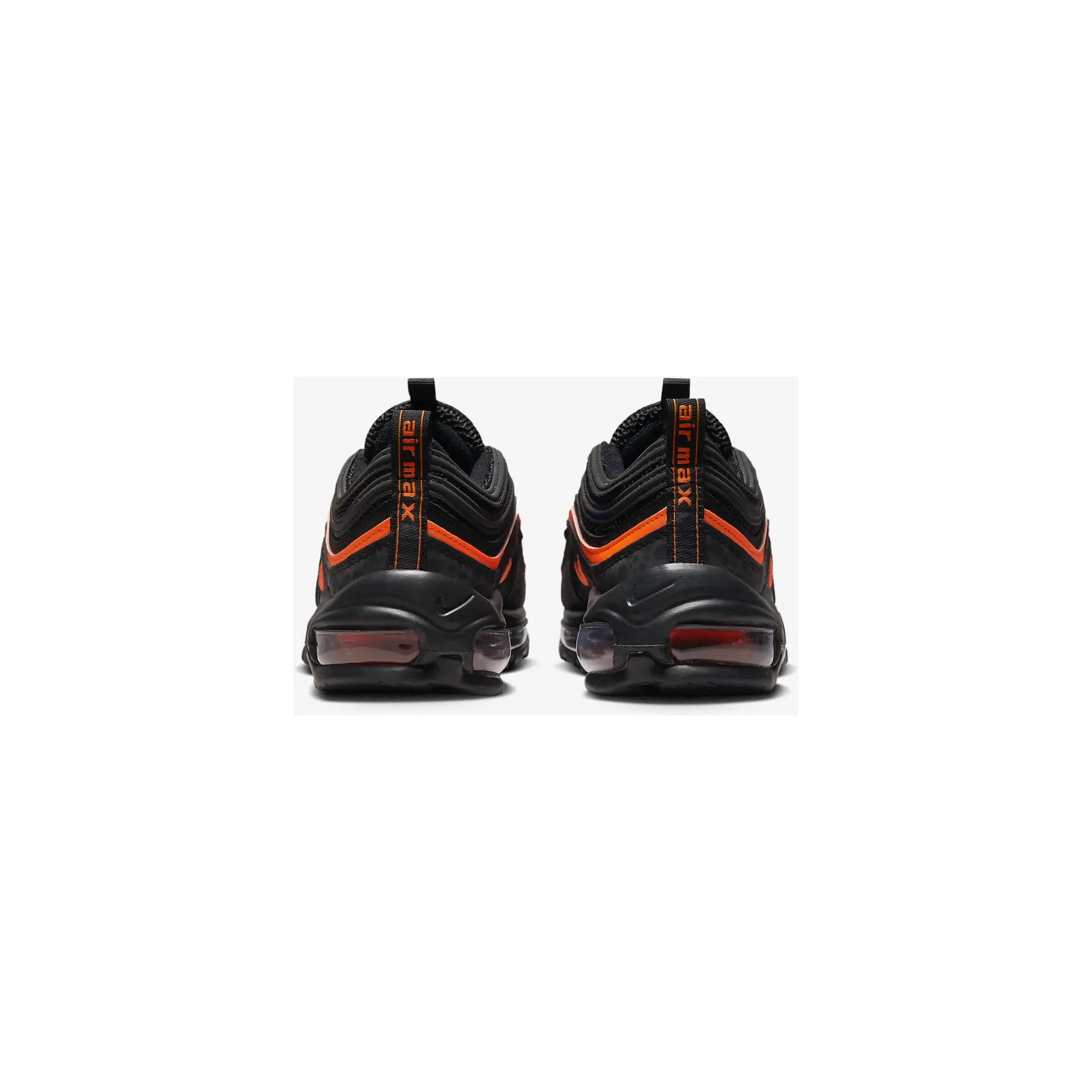 Nike Kid's Air Max 97 Shoes - Black / Safety Orange