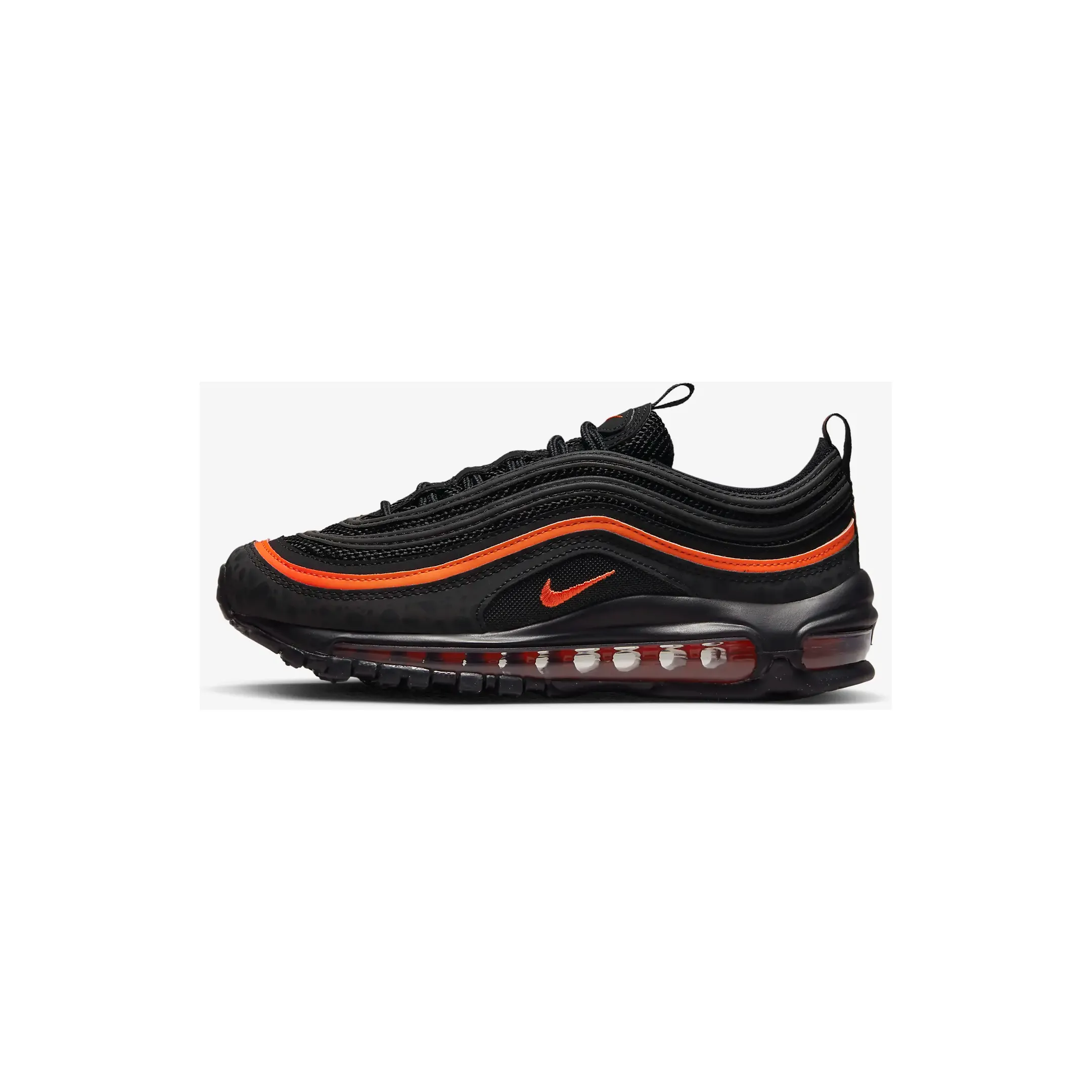 Nike Kid's Air Max 97 Shoes - Black / Safety Orange