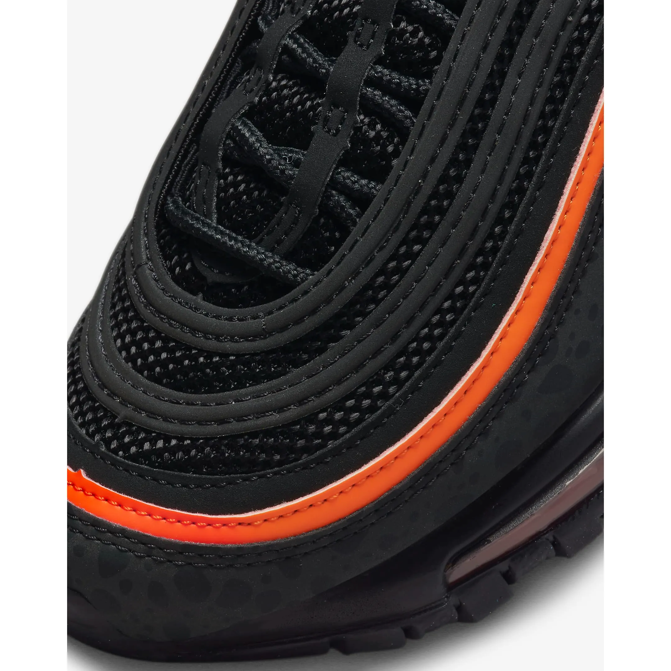 Nike Kid's Air Max 97 Shoes - Black / Safety Orange