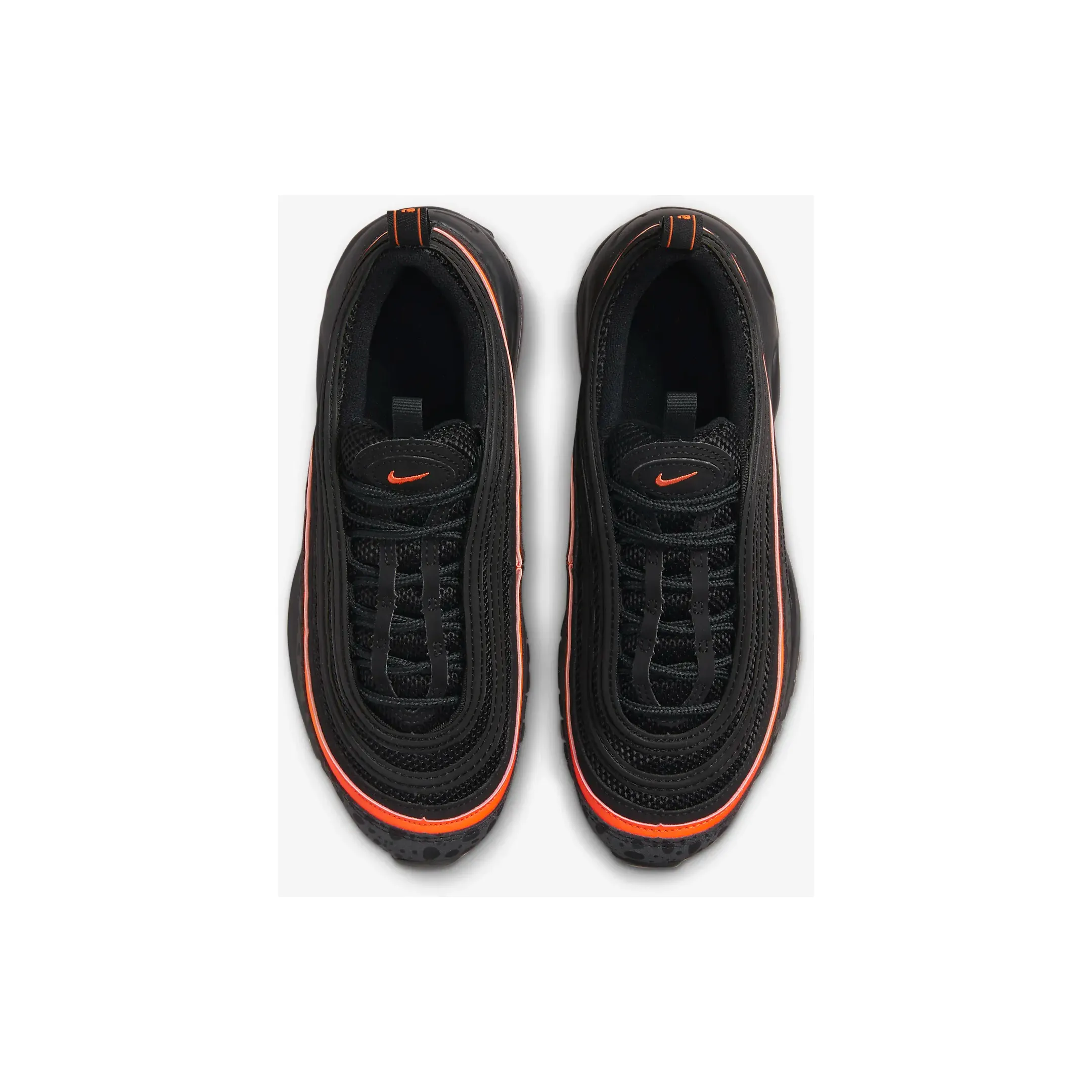 Nike Kid's Air Max 97 Shoes - Black / Safety Orange