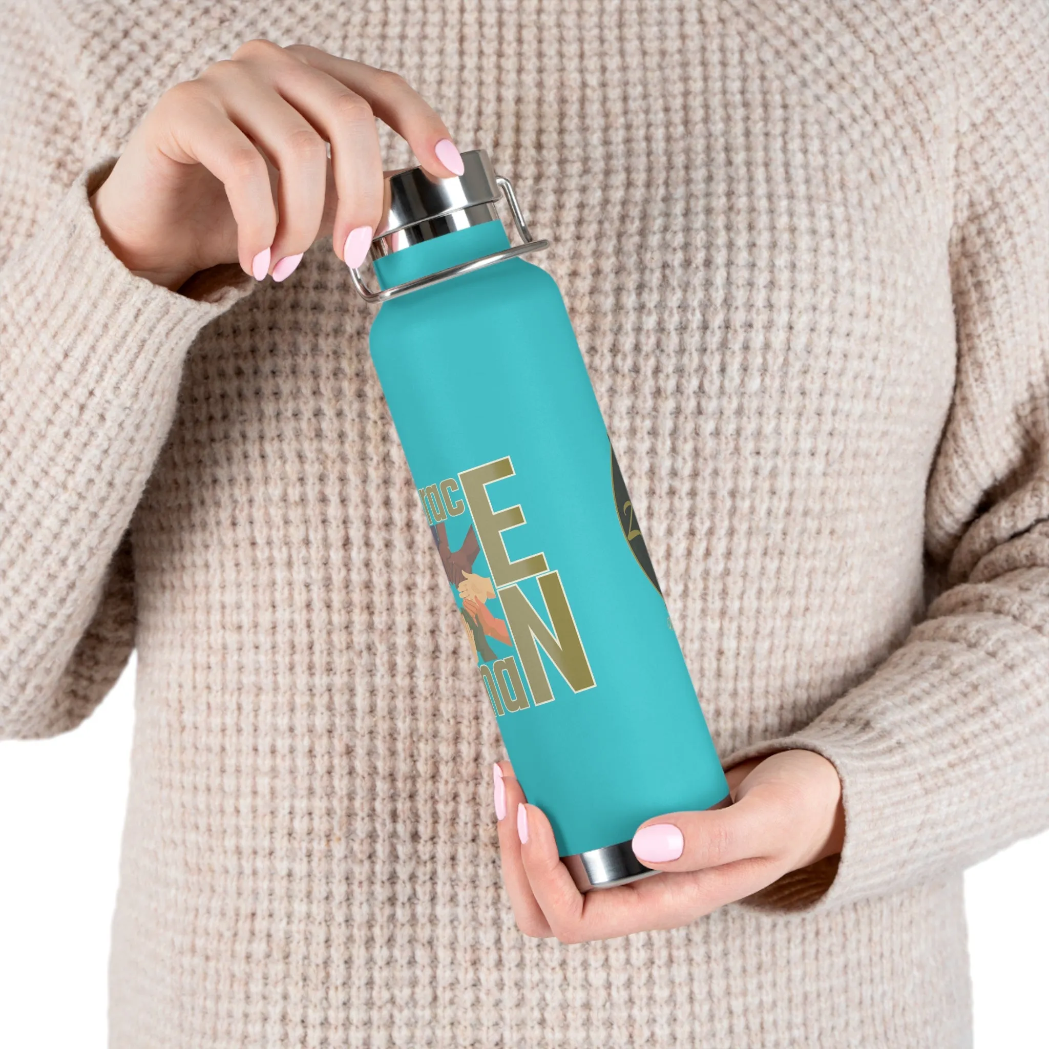 One Race Human | Copper Vacuum Insulated Bottle, 22oz | ZenGen USA
