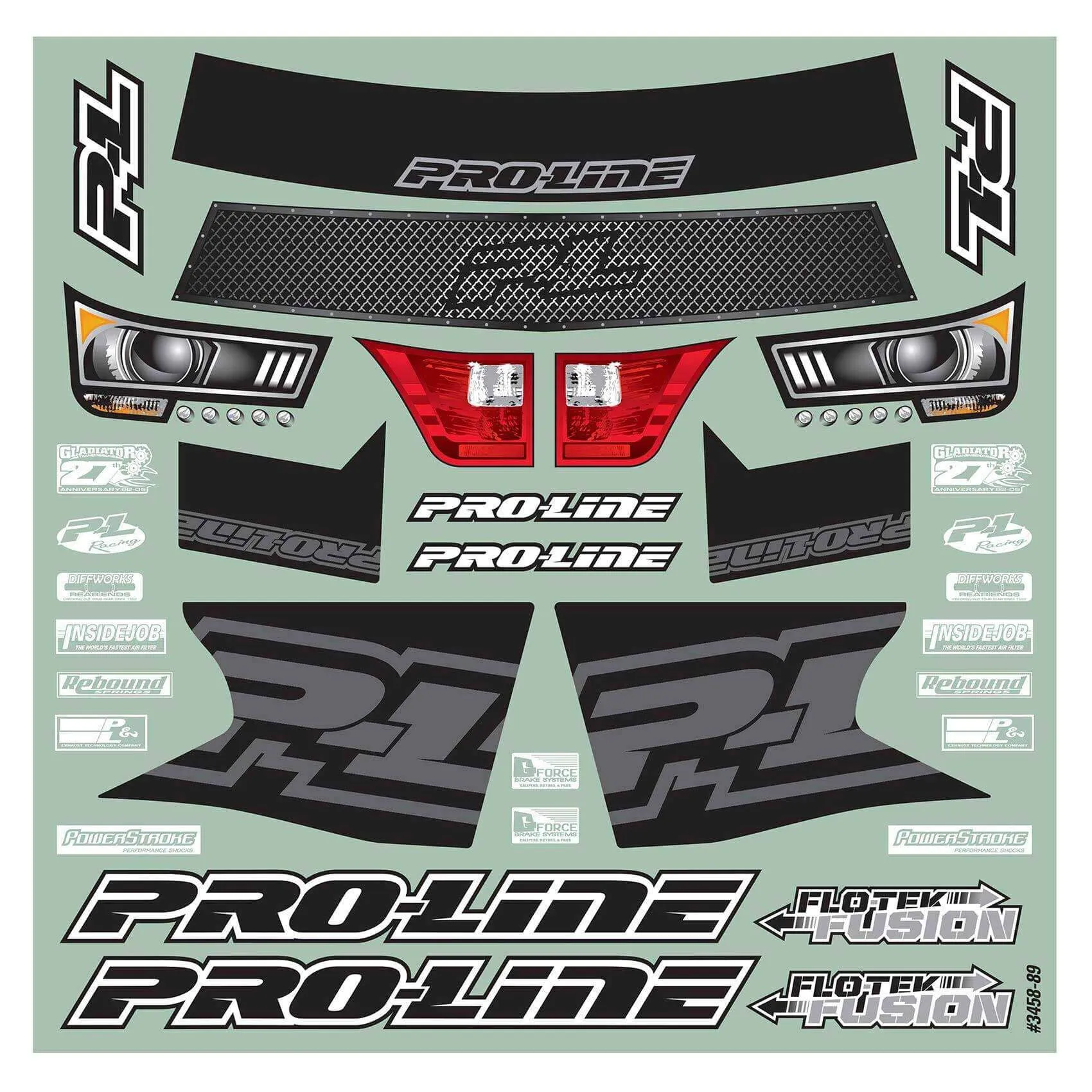 Pro-Line 1/10 Pre-Cut Flo-Tek Fusion Clear Body: Short Course