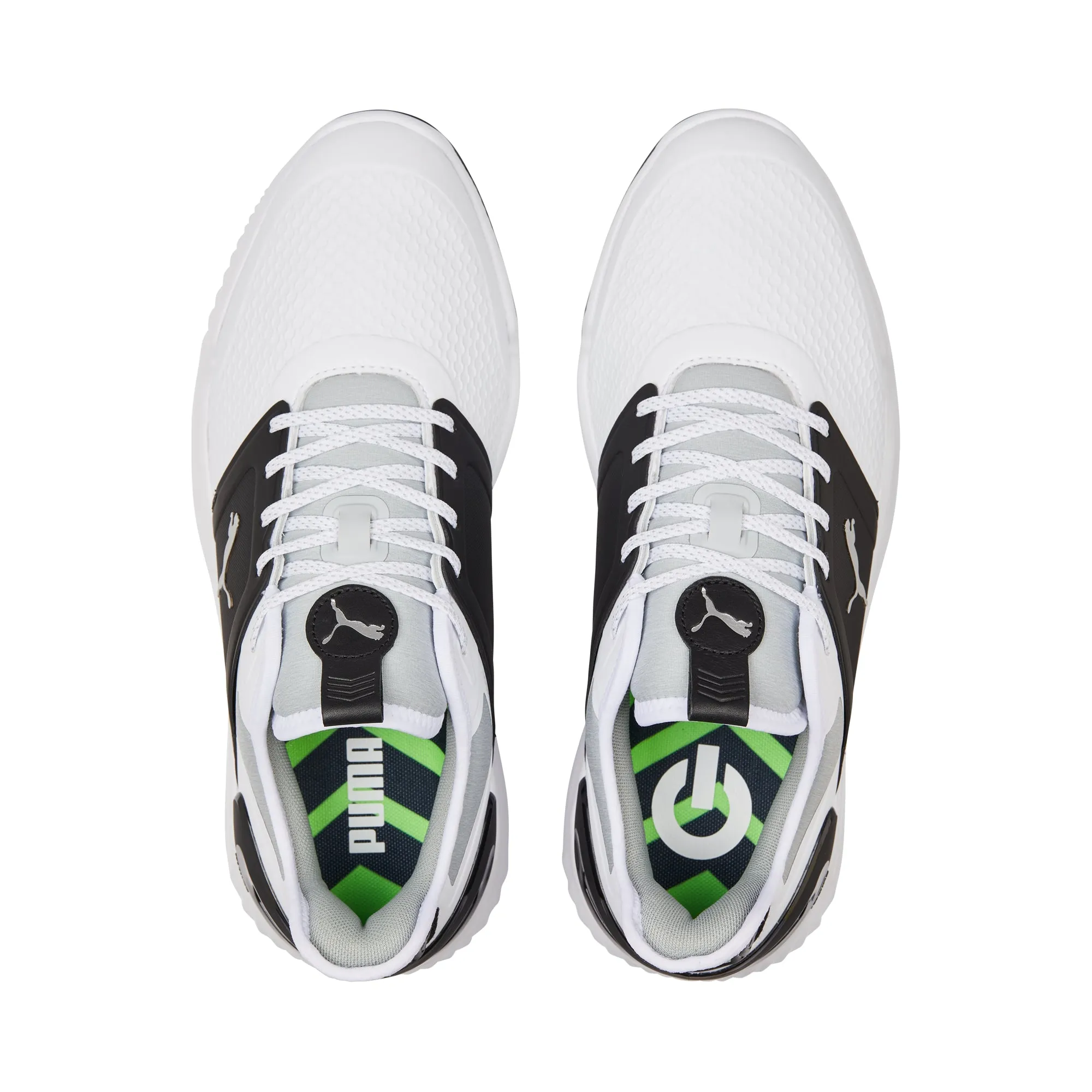 Puma Men's Ignite Elevate Wide Spikeless Golf Shoes - White/Black