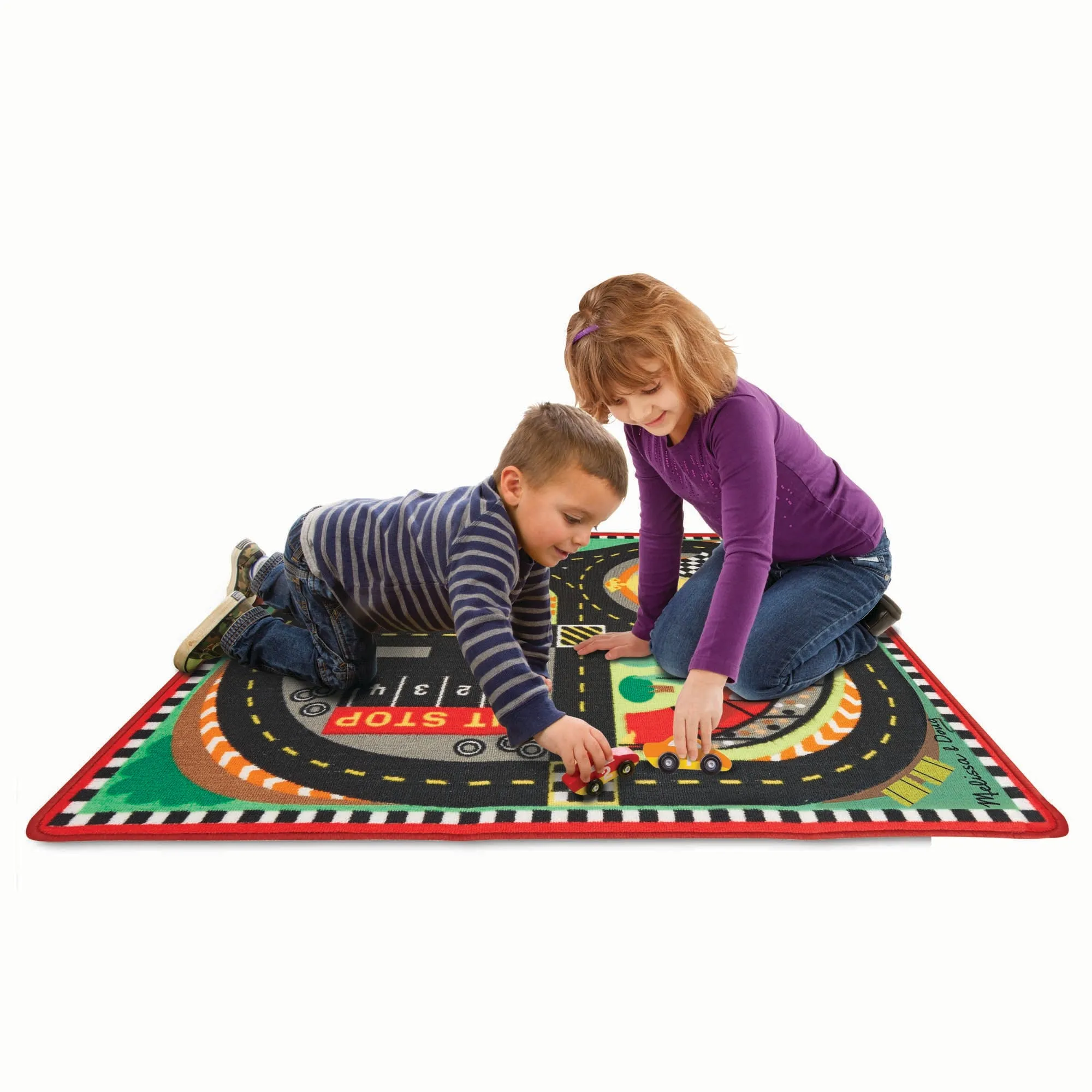Round the Speedway Race Track Rug