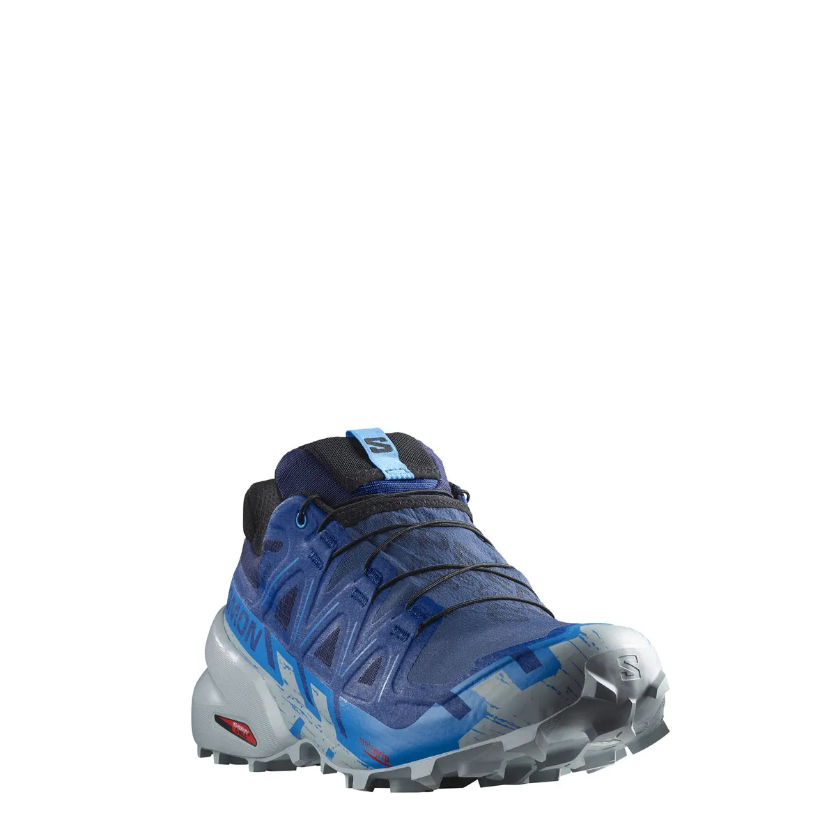 Salomon - Scarpe da trail running Speedcross 6 Gore-Tex Blue Print Ibiza Blue Quarry - L47302000 - BLUE/PRINT/IBIZA/BLUE/QUARRY
