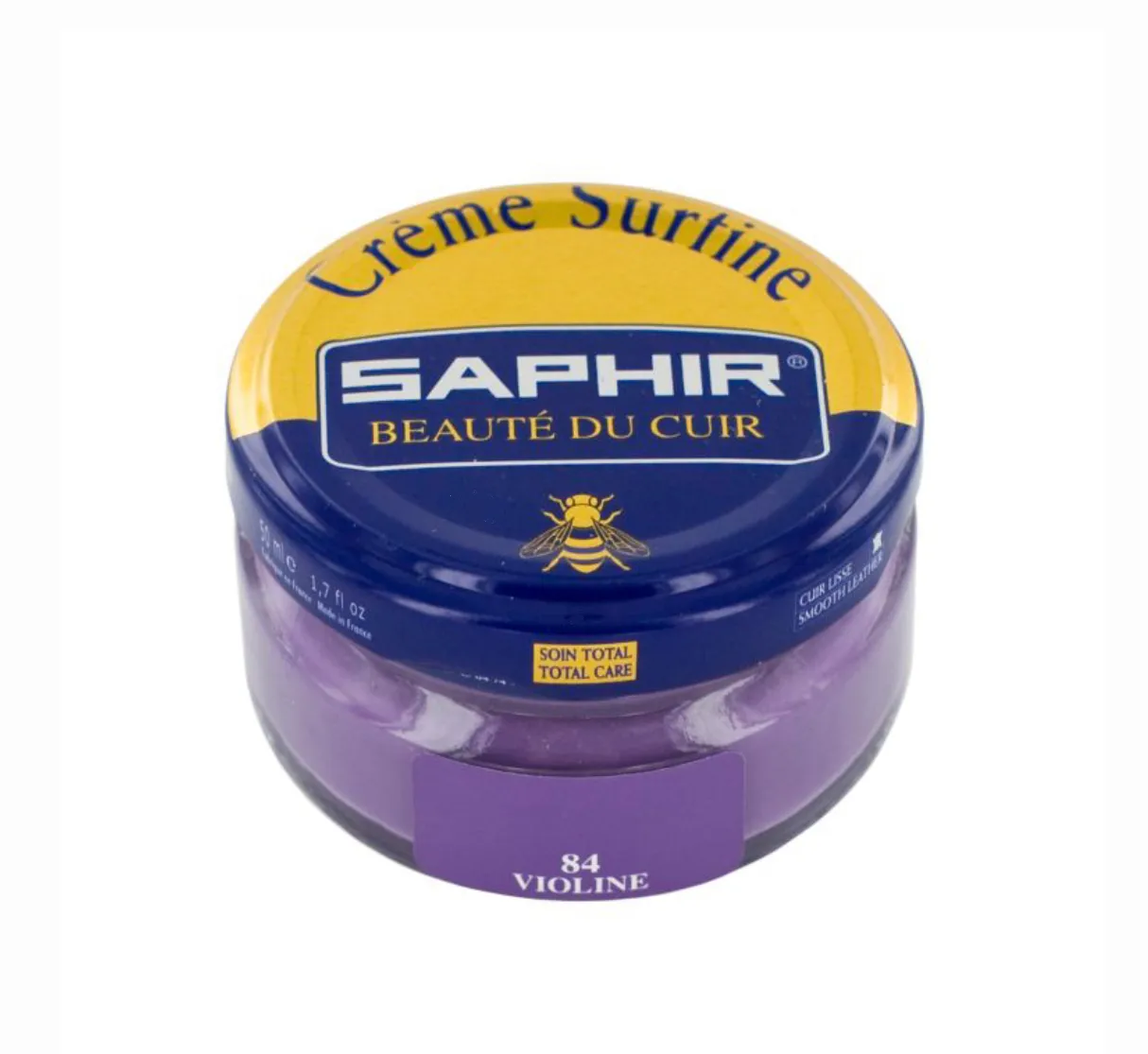 Saphir 84 Violine Violet Purple Renovating Cream Polish 50ml Made In France