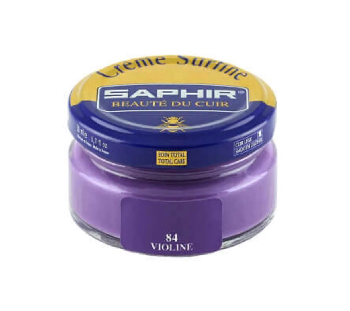 Saphir 84 Violine Violet Purple Renovating Cream Polish 50ml Made In France