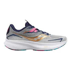 Shoes Saucony Ride 15 Gray Blue Women's Shoes Saucony Ride 15 Gray Blue Women's