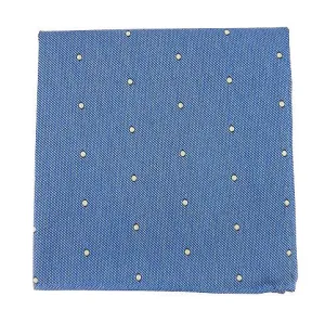 Sky Blue Dot Pocket Square