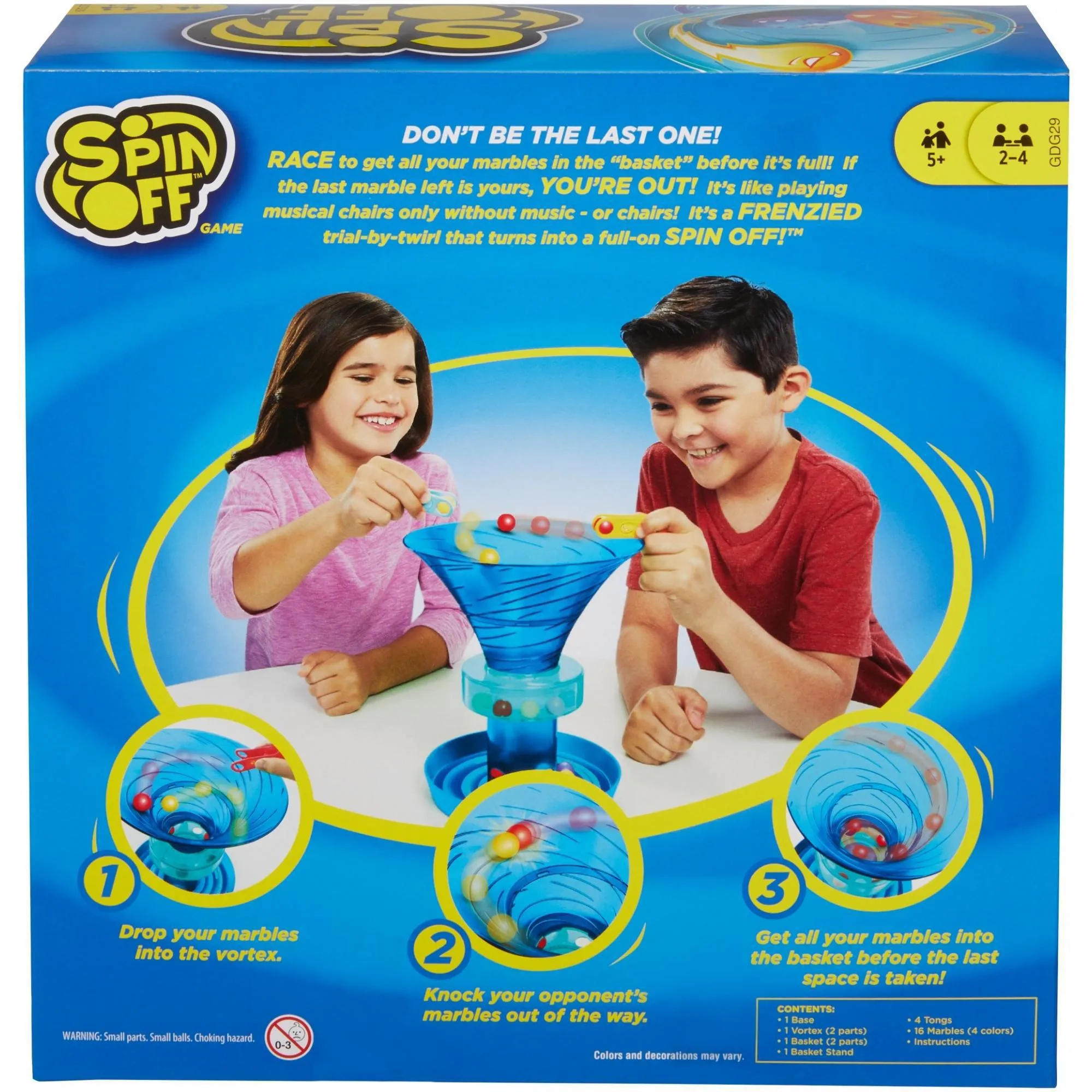 Spin-Off Marble Race Game for 2-4 Players Ages 5Y 