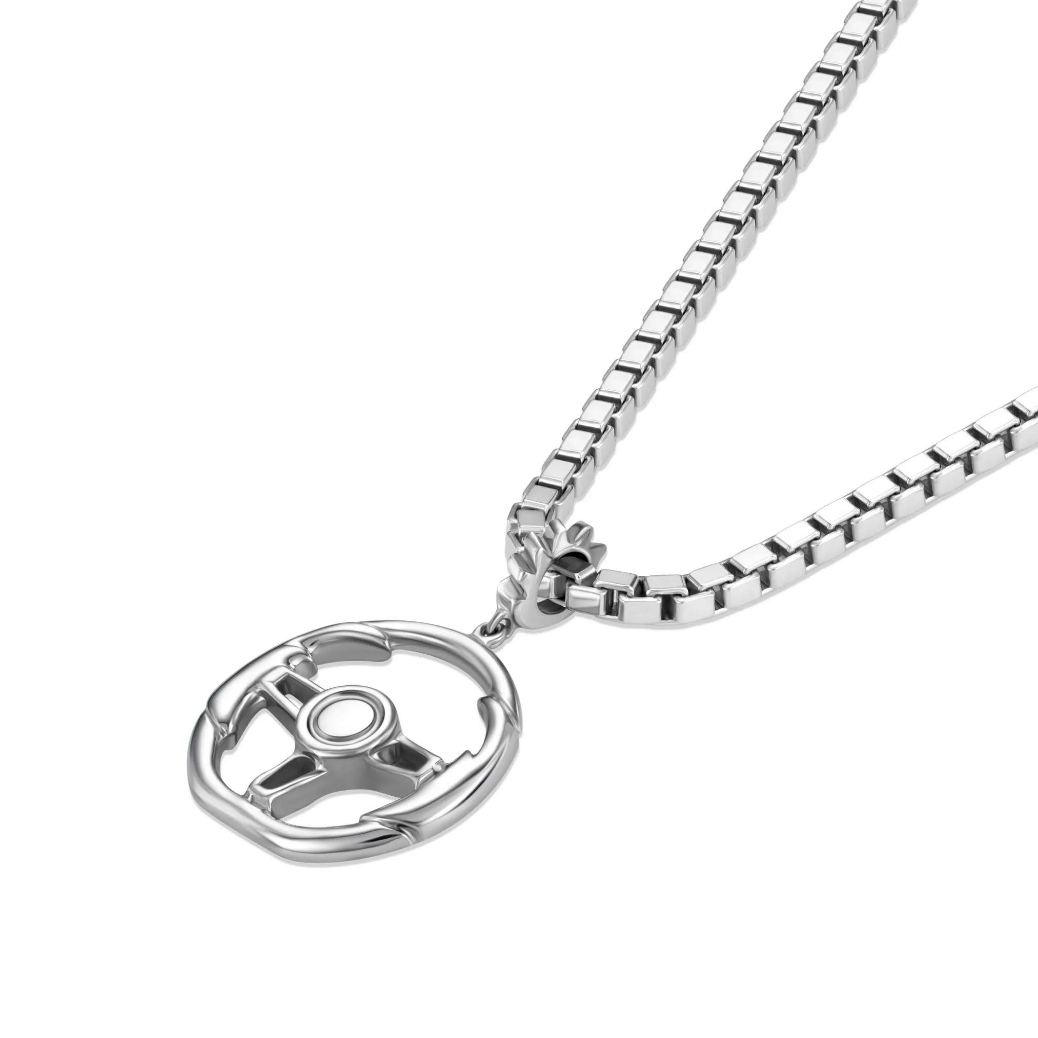 StingHD Racing: Solid Silver Steering Wheel Pendant
