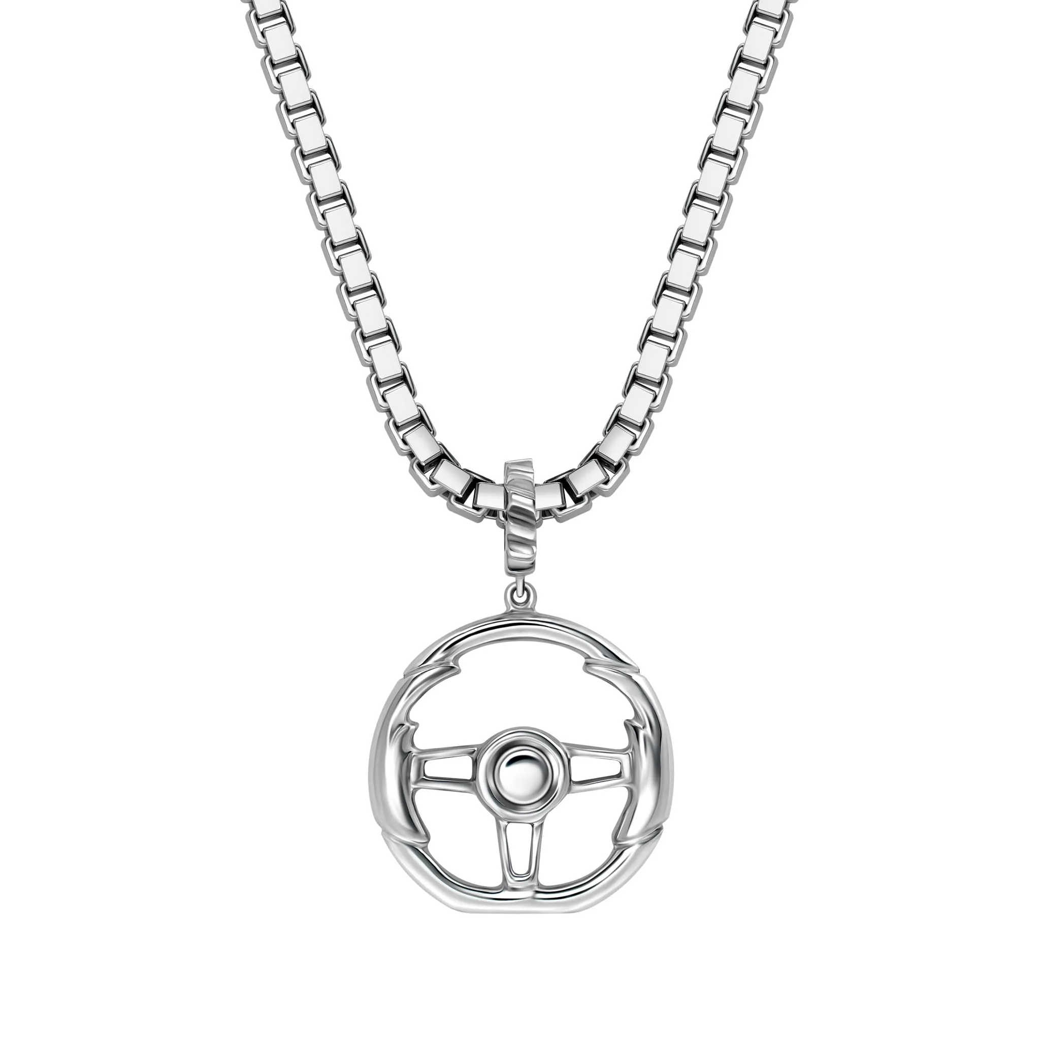 StingHD Racing: Solid Silver Steering Wheel Pendant
