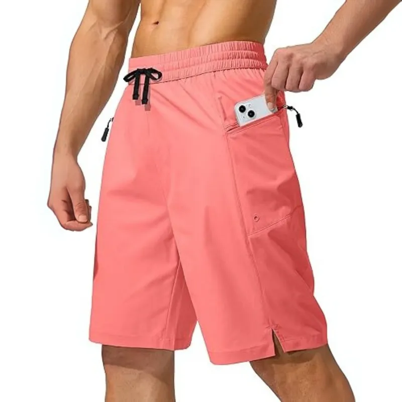Swimming Board Shorts With Stylish Designed Zipper Pockets