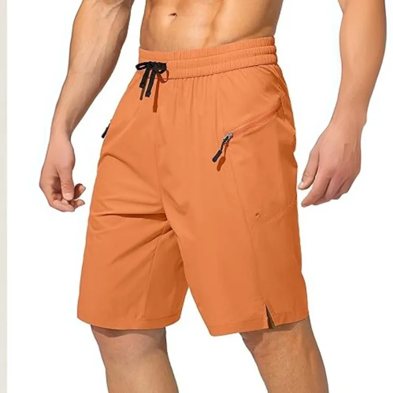 Swimming Board Shorts With Stylish Designed Zipper Pockets