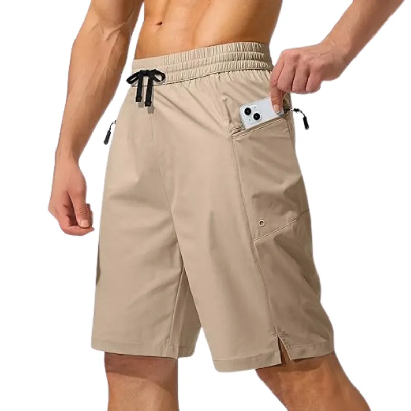 Swimming Board Shorts With Stylish Designed Zipper Pockets