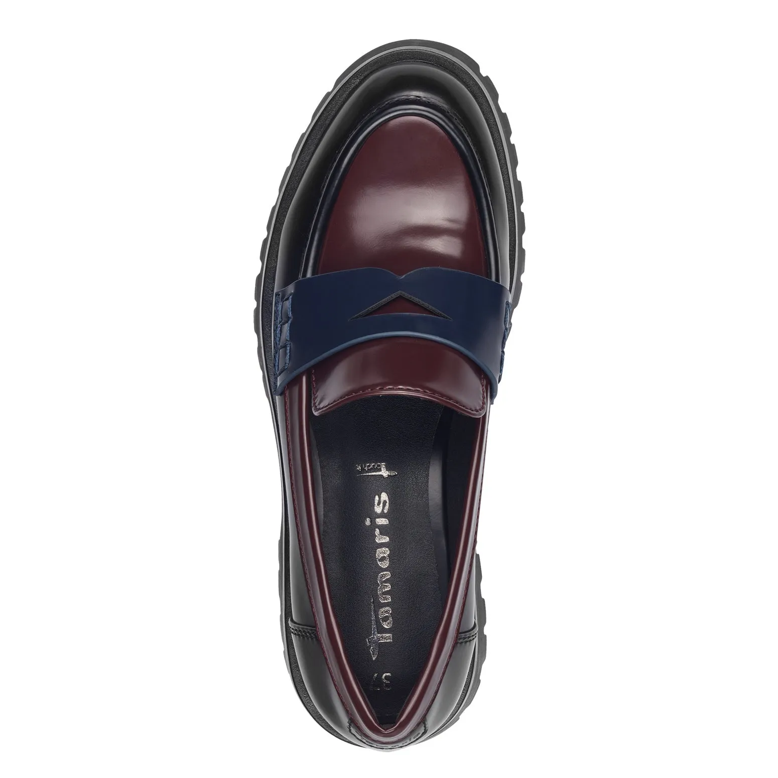 Tamaris Trouser Shoes Loafer Merlot Comb Memory Foam Work Shoes 24332-43-534 sale