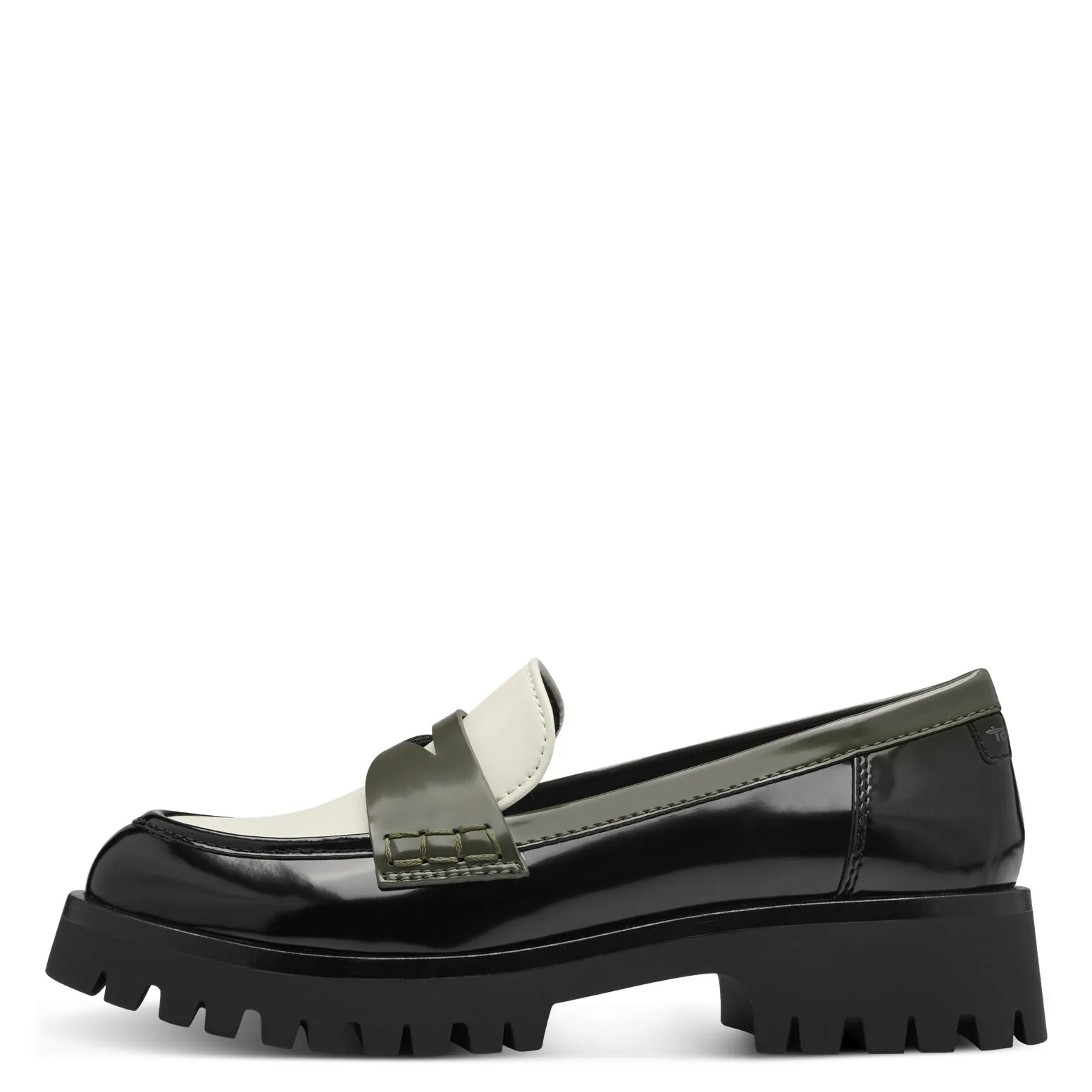 Tamaris Trouser Shoes Loafer Olive Comb Memory Foam Work Shoes 24332-43 sale