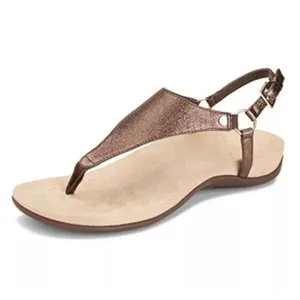 Women's Buckle Arch Support Flip Flops Summer Slippers