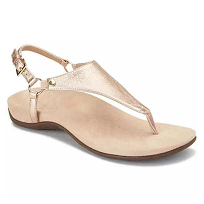 Women's Buckle Arch Support Flip Flops Summer Slippers