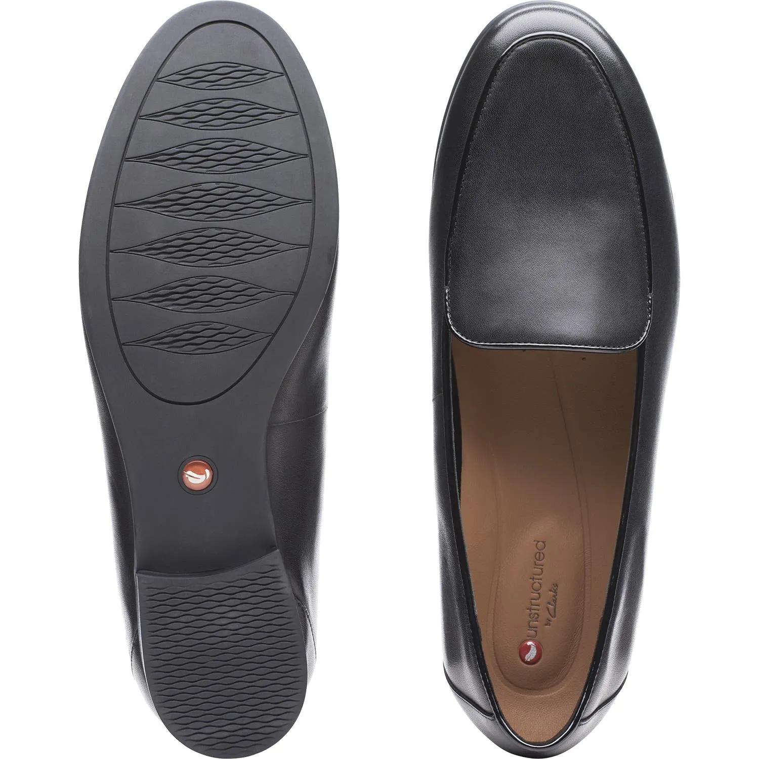 Women's Clarks Un Blush Ease Black Leather