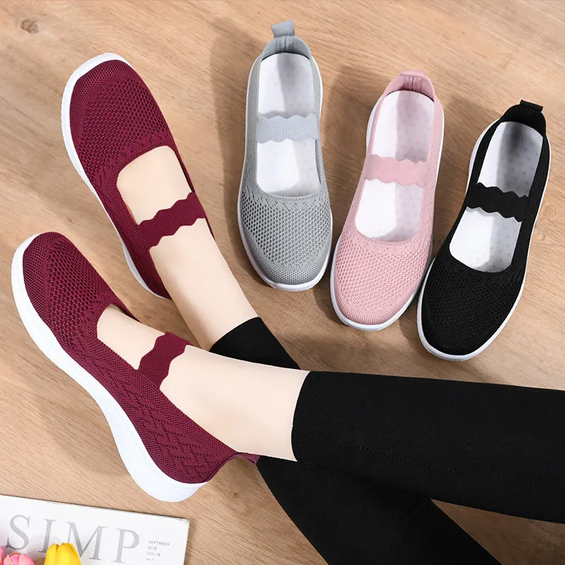 Women's Knit Light Ballerina Shoes