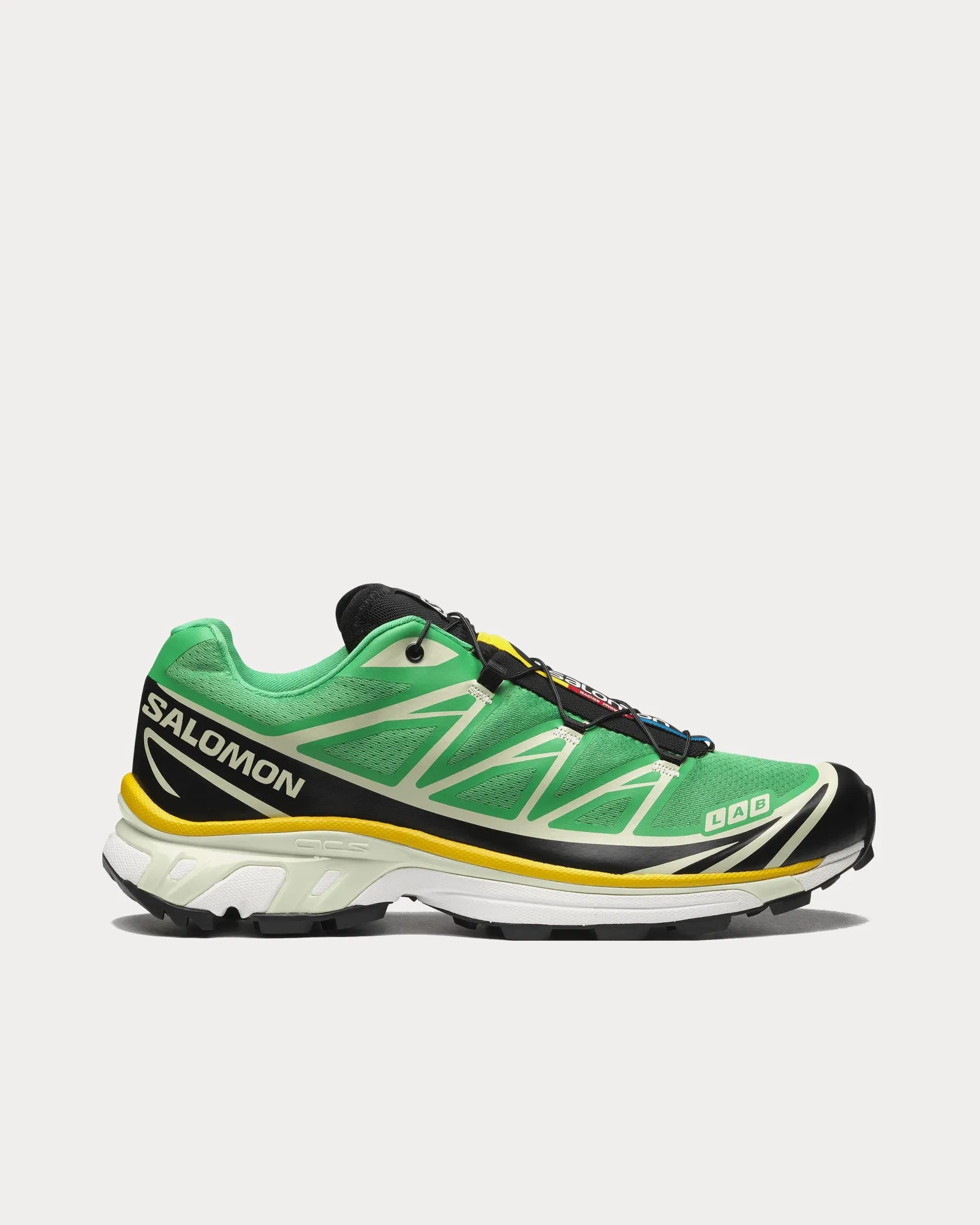 XT-6 Bright Green / Black / Sulphur Low Top Sneakers